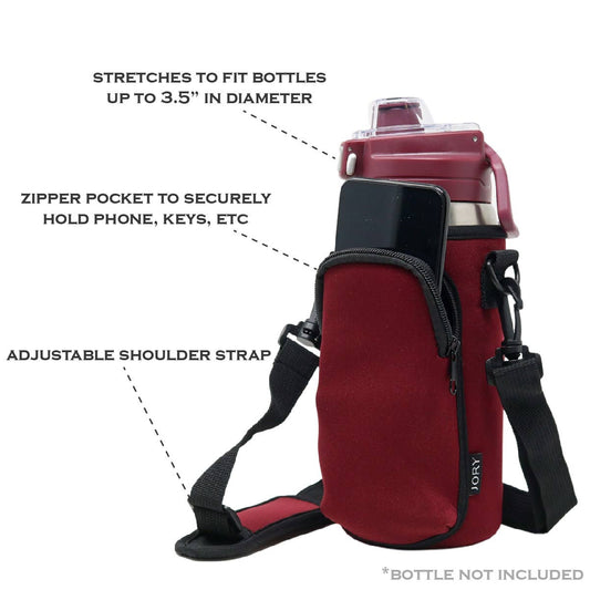 On-the-Go Neoprene Cross Body Bag | Burgundy