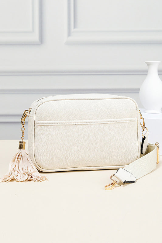 Ivory Rectangle Shape Cross Body Bag