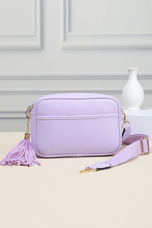 Light Purple Rectangle Shape Cross Body Purse