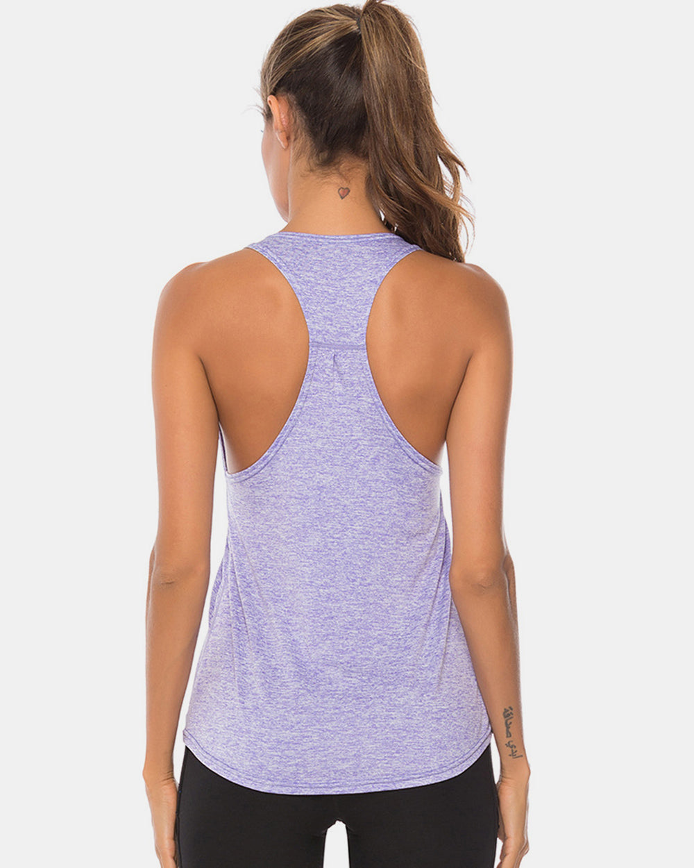 Goddess Size Scoop Neck Wide Strap Active Tank