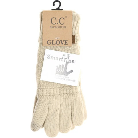 Knit CC Gloves with Lining