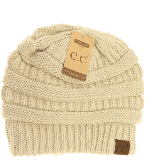 Classic Fuzzy Lined CC Beanie