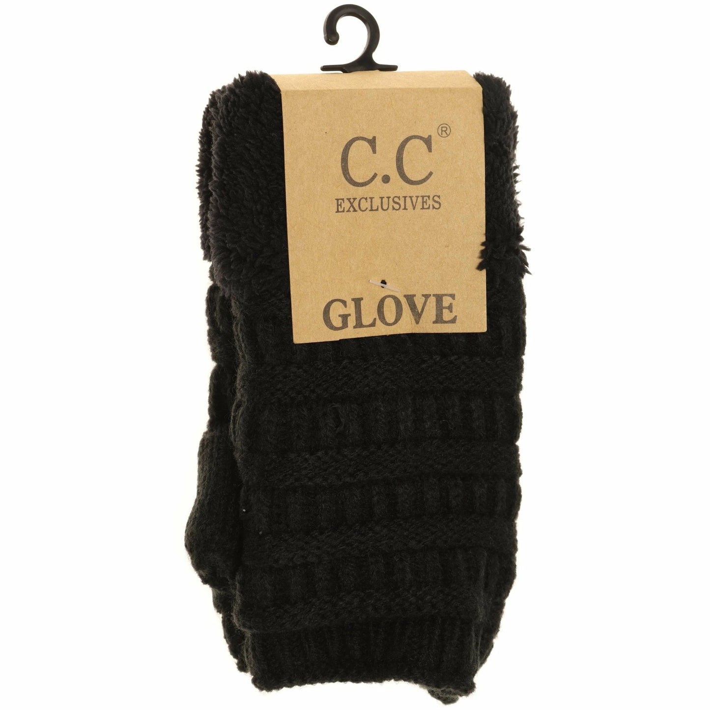 CC Fingerless Sherpa Lined Gloves