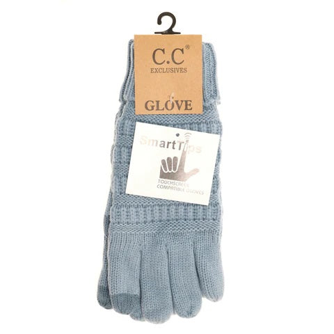 Knit CC Gloves with Lining