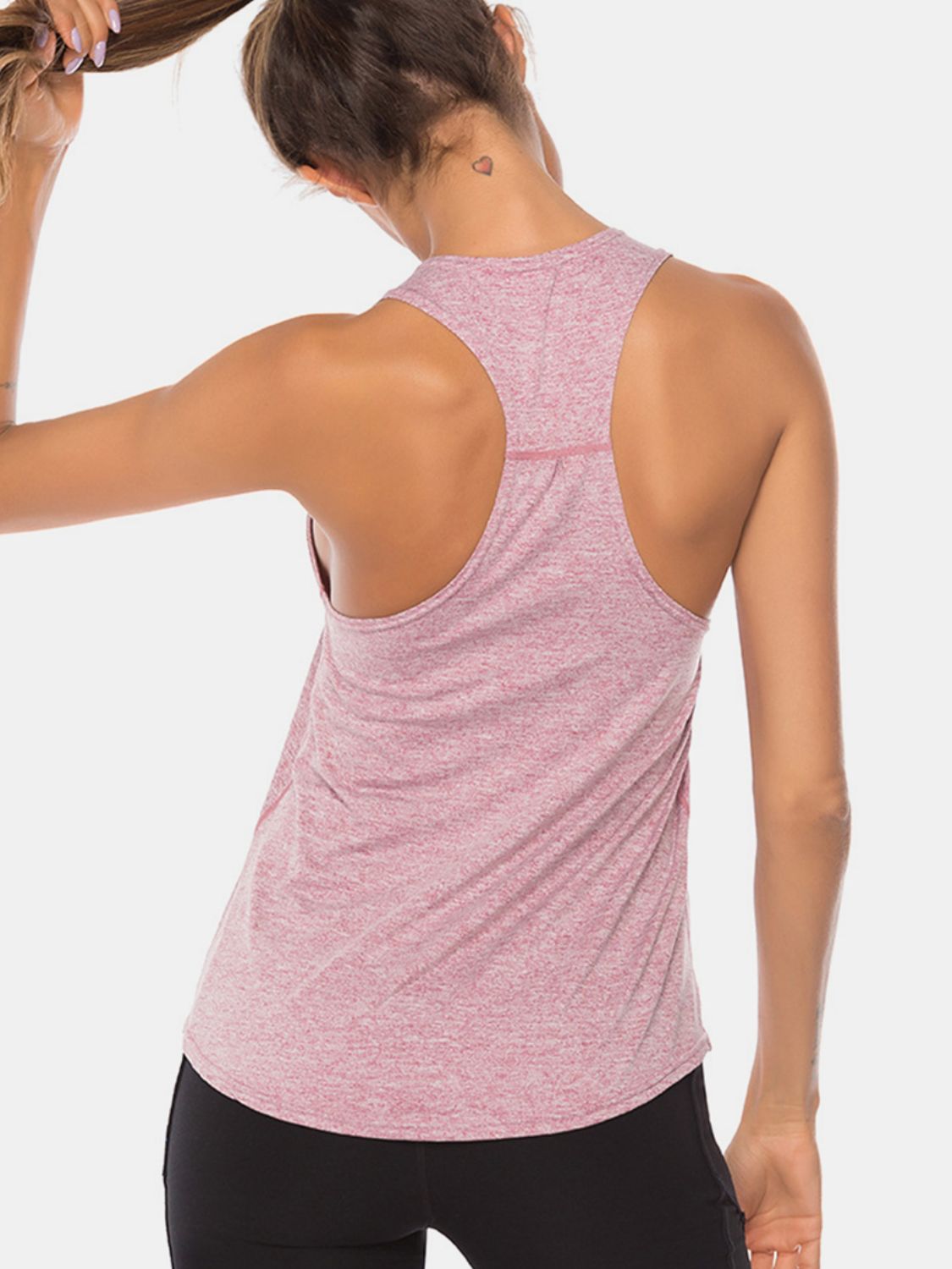 Goddess Size Scoop Neck Wide Strap Active Tank