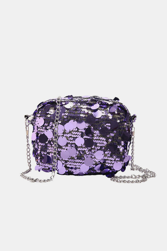 Sequin Chain Shoulder Bag