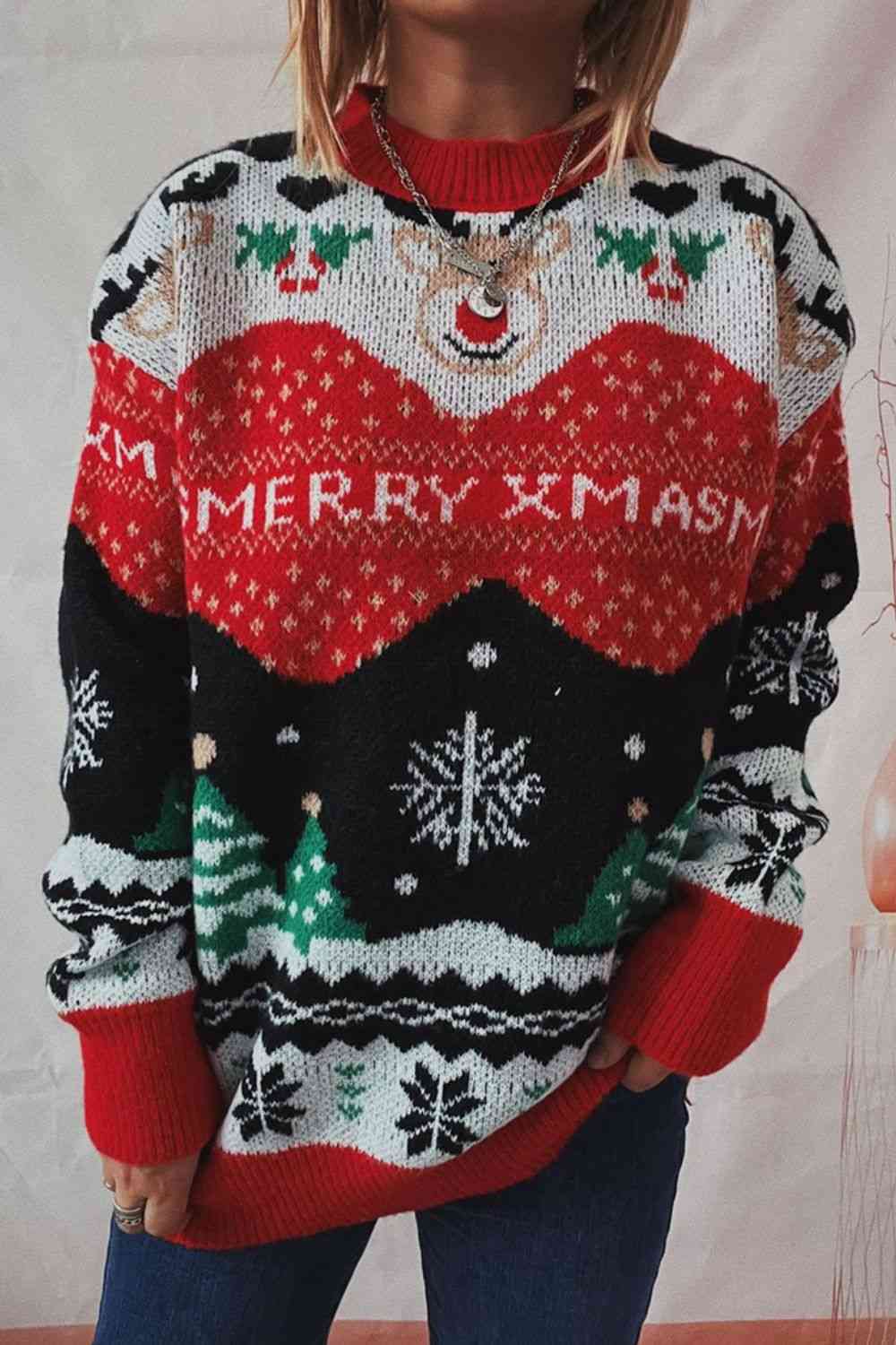 Merry X-mas Long Sleeve Sweater